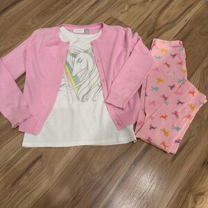Girl’s Cardigan and Shirt Set - Size 7/8